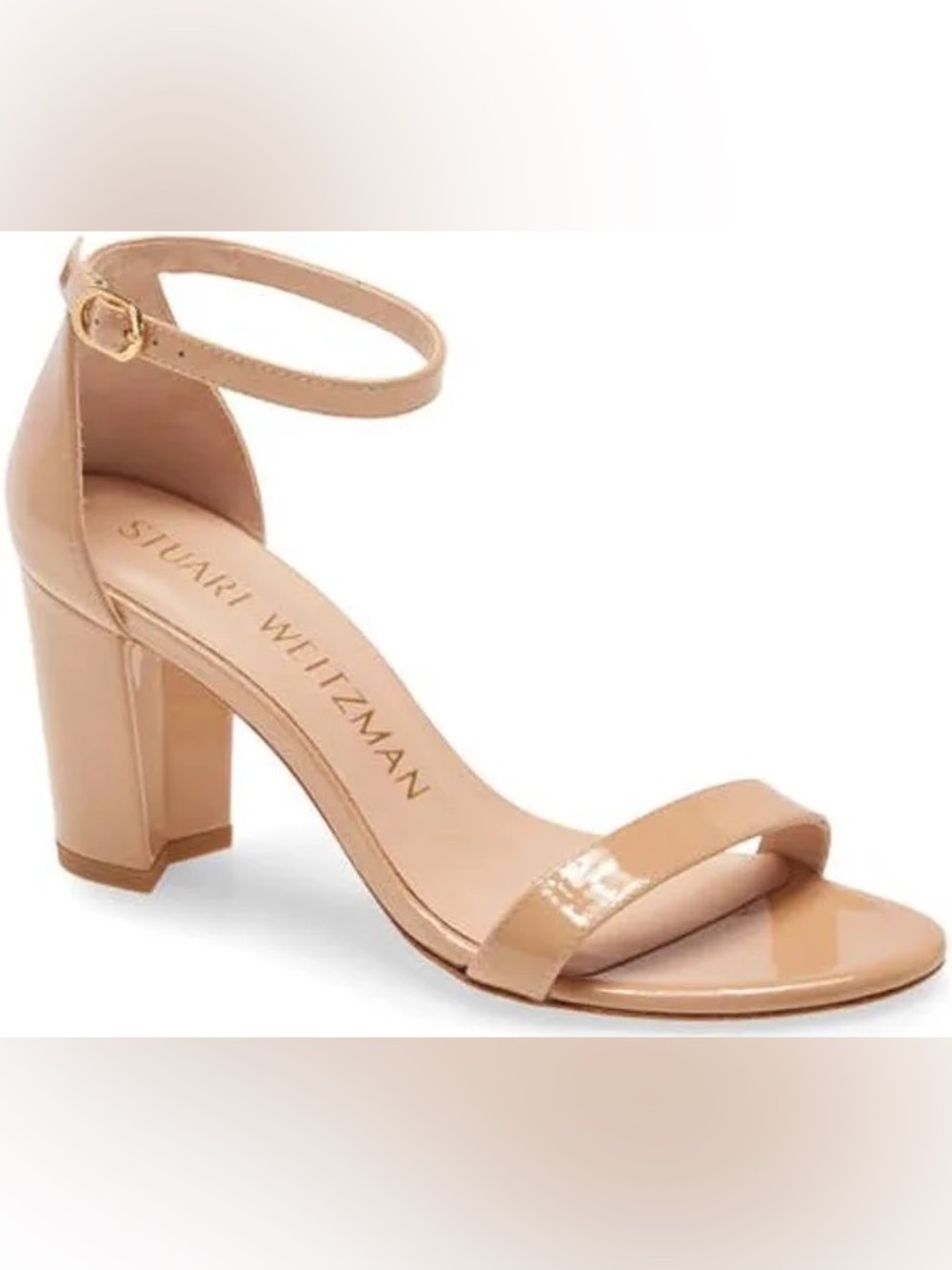 Stuart Weitzman NearlyNude Ankle Strap Sandal